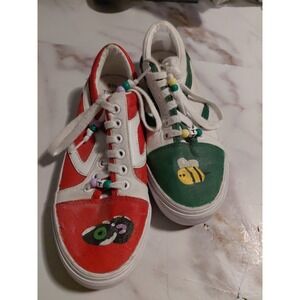 Hand Painted Customized Time and‎ Tru Size. 6.5 Women Shoes Unique Desing Rare